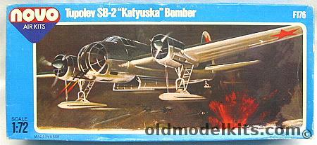 Novo 1/72 Tupolev SB-2 Katyushka ANT-40 - Spanish Civil War Republican Air Force 1938 / USSR Finnish Front 1940 / Czechoslovak Air Force B-71 1938  - (ex Frog), F176 plastic model kit
